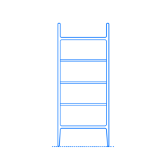 Furniture Bookcases Kent Bookcase Contour Svg Vector, Free Vectors File
